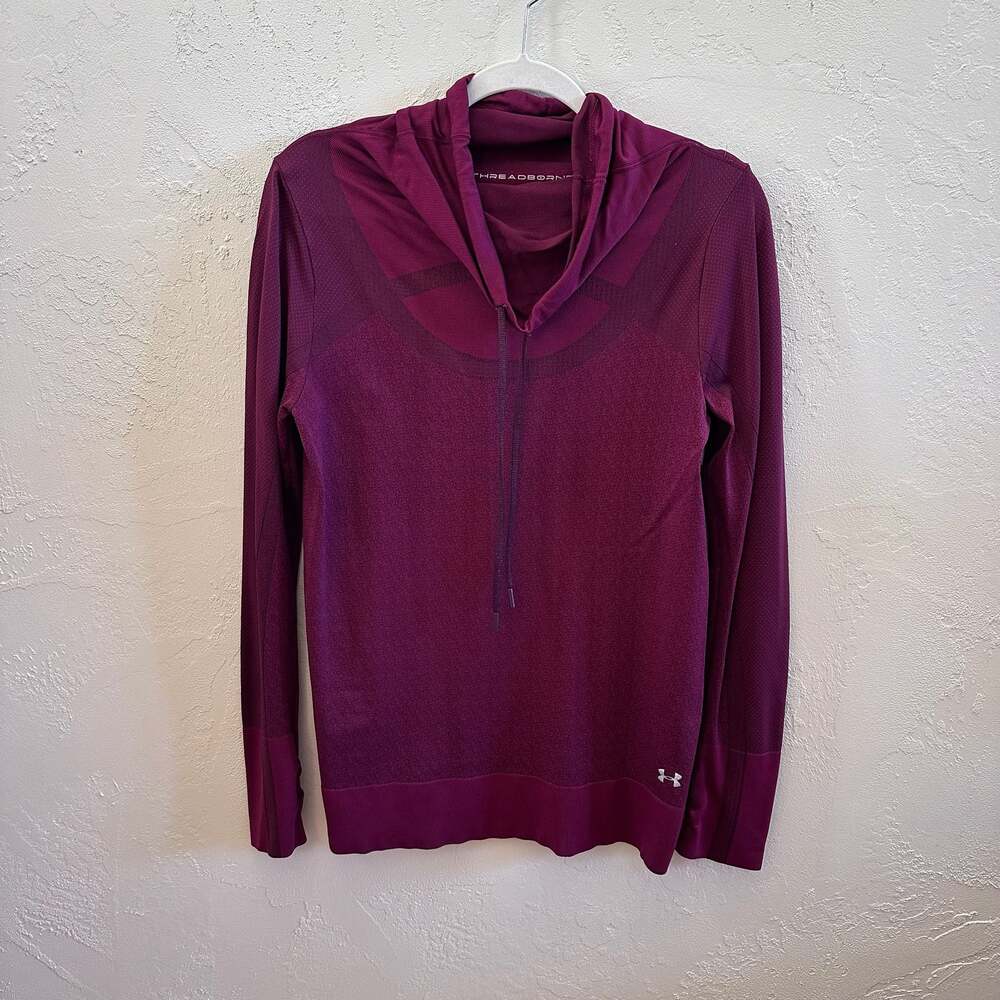 Under Armour Threadborne HeatGear Seamless Funnel Neck Long Sleeve Pullover